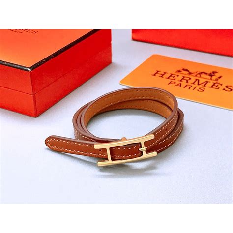 bracciale hermes donna pelle|Bracciale in pelle GM .